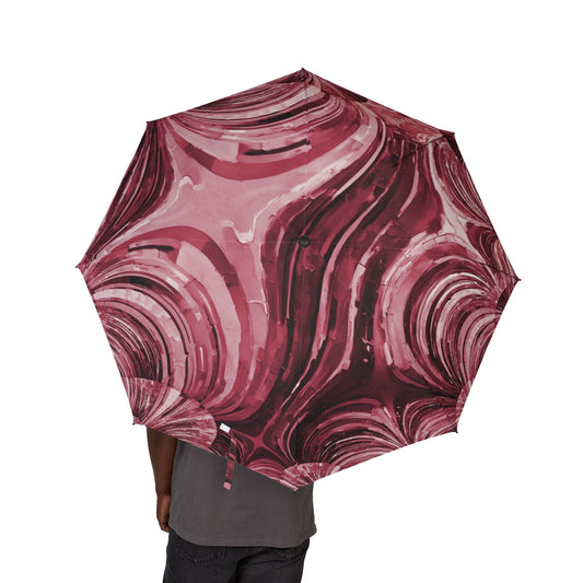 Uzi Spiral Ruby Foldable Umbrella - Compact & Chic
