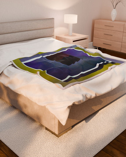 Zeta Shadow Velveteen Plush Blanket, 50" x 60"