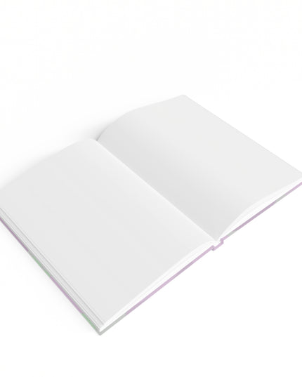 Pastel Lavender Purple and Soft Green Patches 5" x 7" Journal - 128 Blank pages