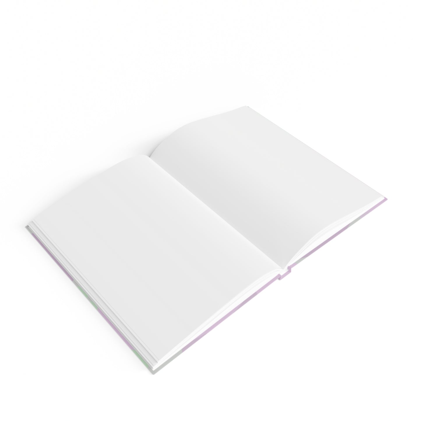 Pastel Lavender Purple and Soft Green Patches 5" x 7" Journal - 128 Blank pages