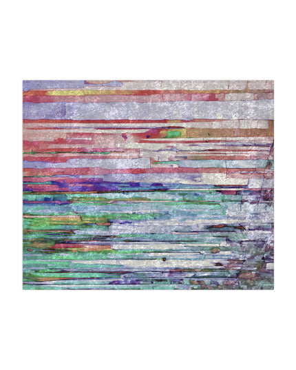 Striped Pastels 50" x 60" Crushed Velvet Blanket