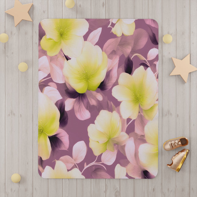 Lemon Blossom Floral Bunch Toddler Blanket, 30" x 40"
