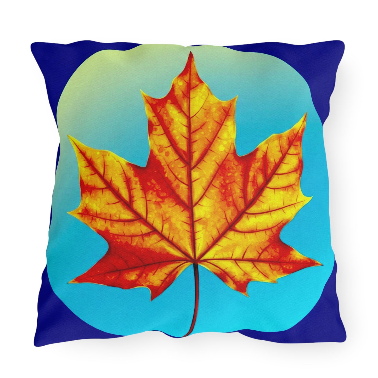 Alpha Maple Leaf 20" x 20" Outdoor Pillow