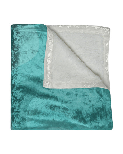 Tif Green Wavey 50" x 60" Crushed Velvet Blanket