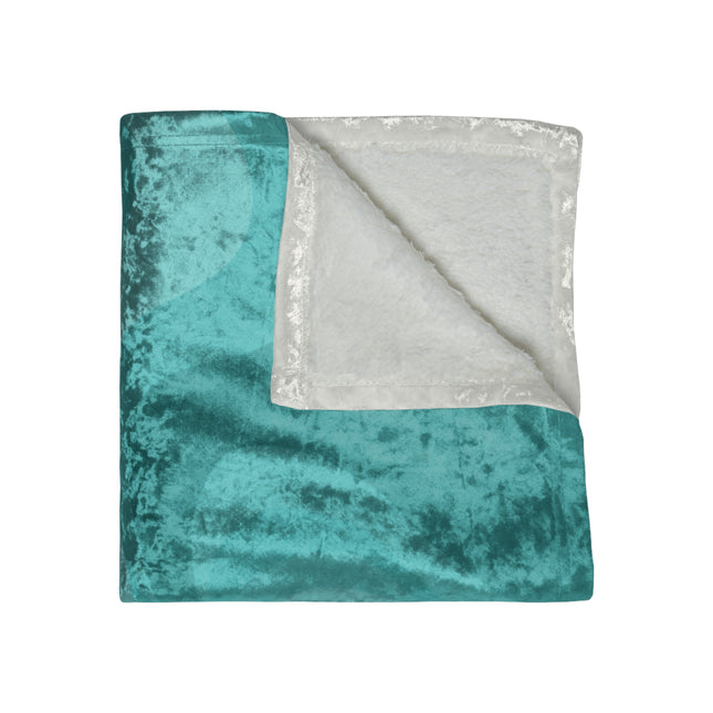 Tif Green Wavey 50" x 60" Crushed Velvet Blanket