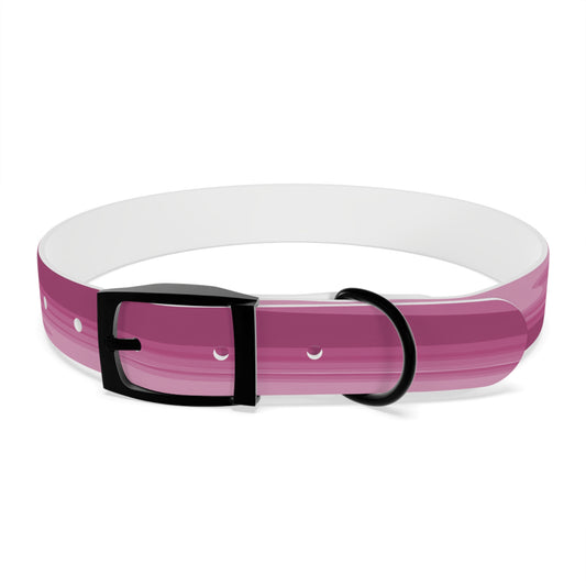 Pinky Mauve Wavey Large Dog Collar