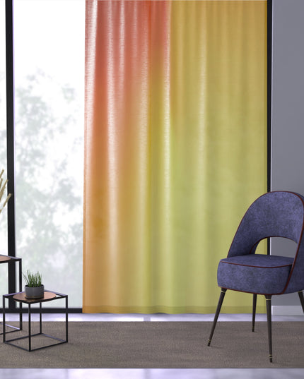 Phoenix Fade Sheer Window Curtain, 50" x 84", partially transparent