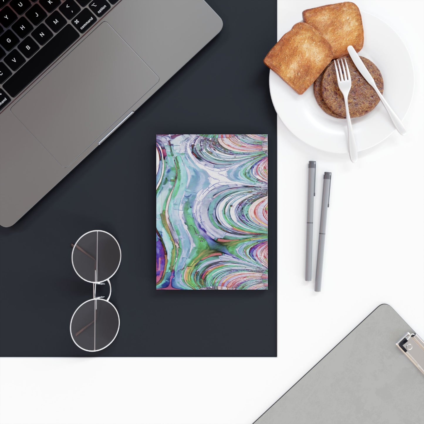 Uzi Spiral Pastels 5.2" x 7.4" Hard Backed Journal with 128 blank pages