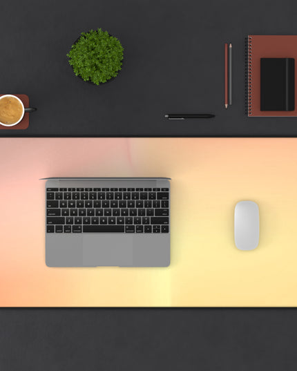 Hot Peach Fade 16" x 32" Desk Mat
