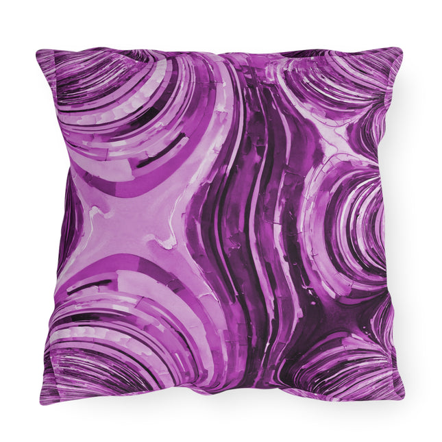 Uzi Spiral Powder Lavender 20" x 20" Outdoor Pillow