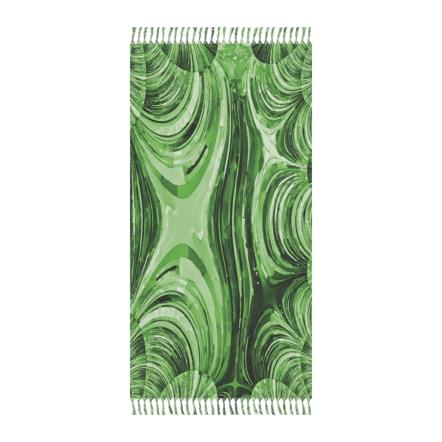 Uzi Spiral Mint Pastel 38" × 81" Boho Beach Cloth