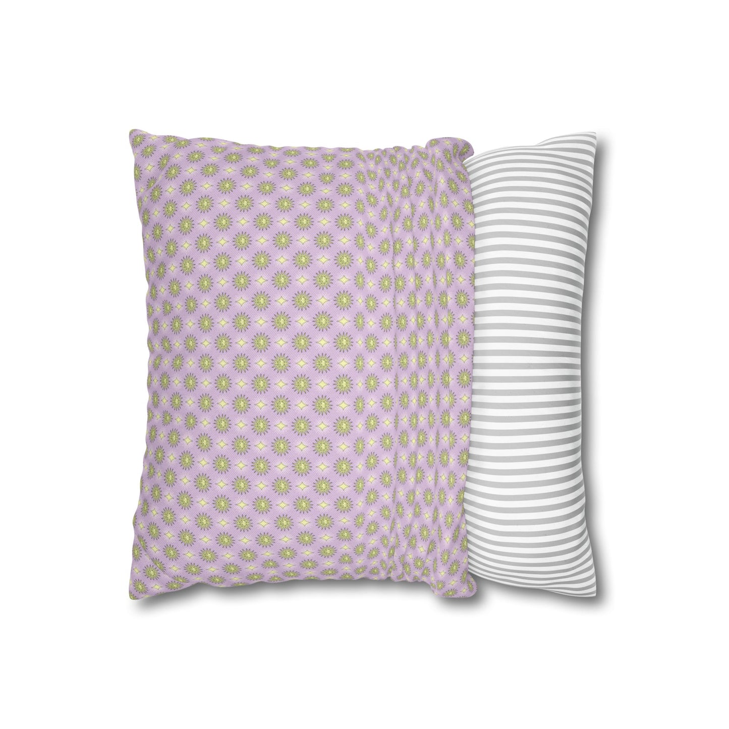 Magenta Star-crossed Bodies Spun Polyester Square Pillowcase, 14" x 14"