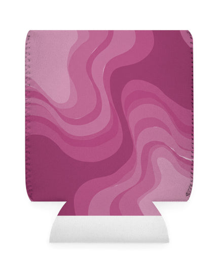 Pinky Mauve Wavey 12 oz Can Cooler Sleeve