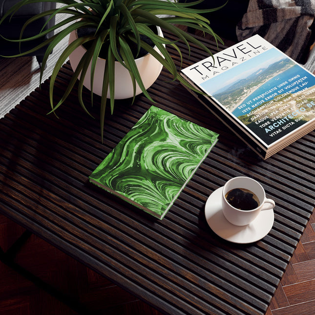 Uzi Spiral Mint Pastel 5.2" x 7.4" Hard Backed Journal with 128 blank pages