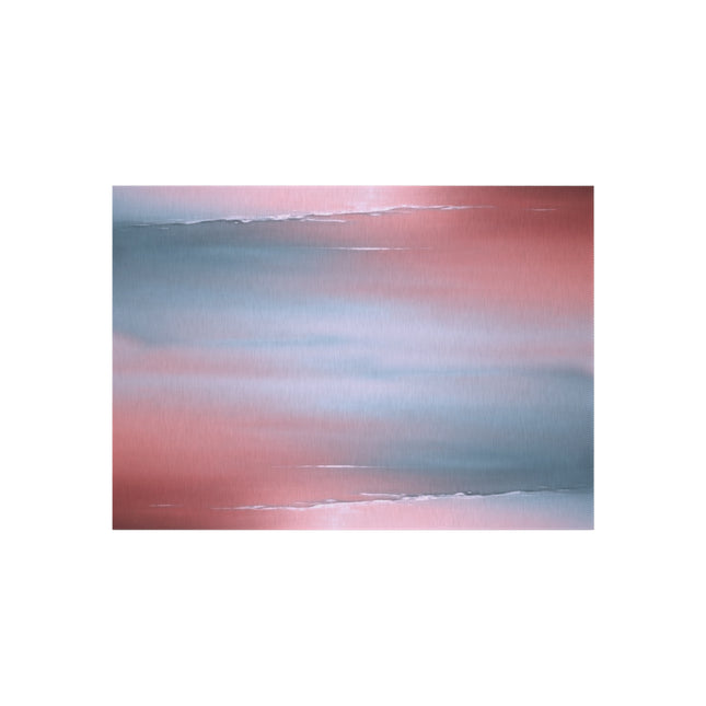 Gray Sea Pink Fog Outdoor Rug, 60" x 84"