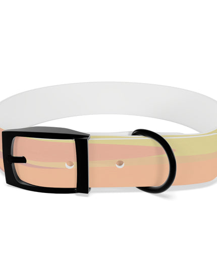 Pastel Hot Peach Patches Medium Dog Collar