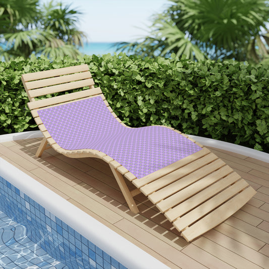 Lavender Star-crossed Bodies Beach Towel, 24" x 44"