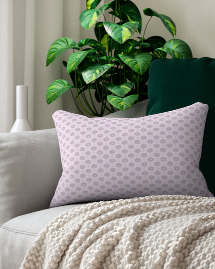 Pink Mornings Star-crossed Bodies Spun Polyester Lumbar Pillow, 20" x 14"