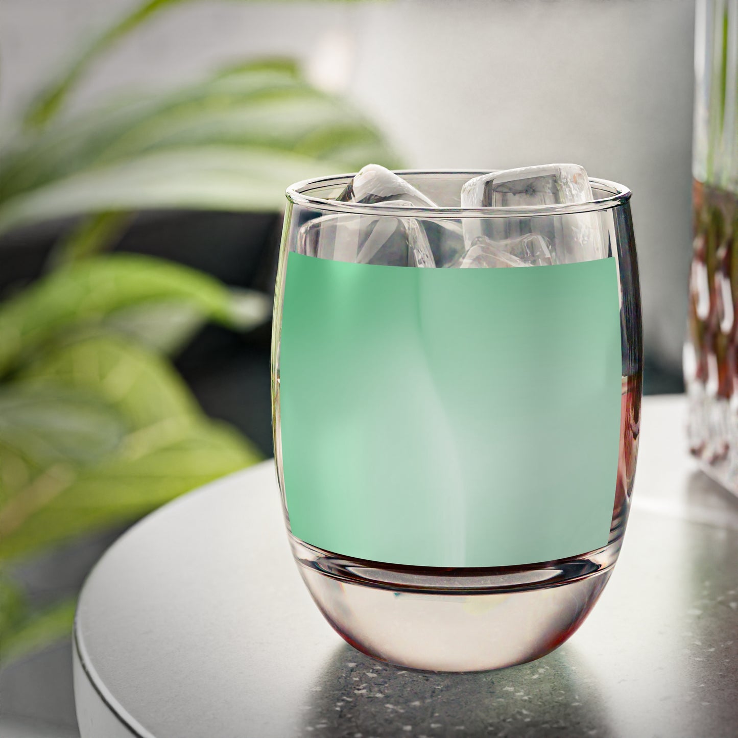 Mint Fade Whiskey Glass, 6 oz