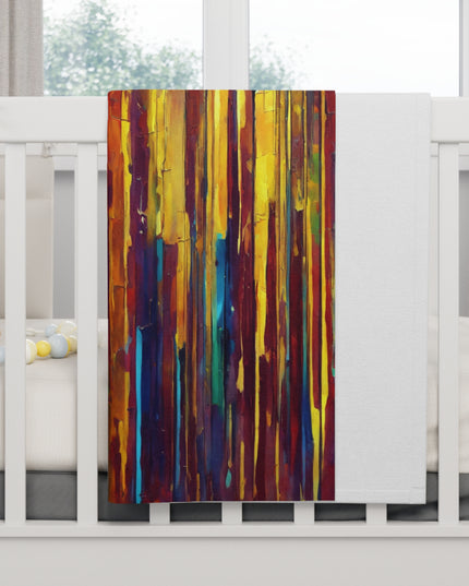Striped Alpha Fleece Baby Blanket, 30" x 40"