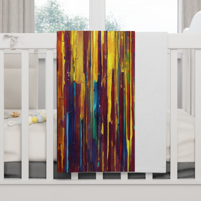 Striped Alpha Fleece Baby Blanket, 30" x 40"