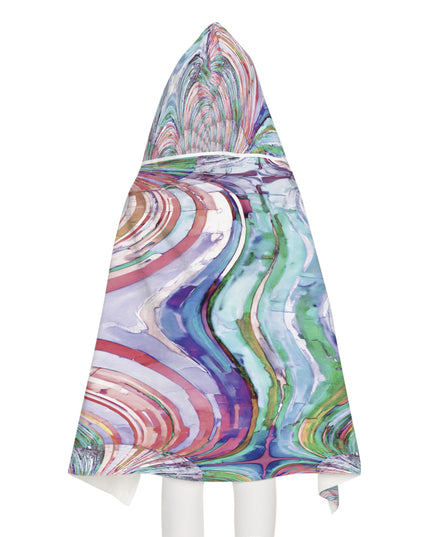 Uzi Spiral Pastels Youth Hooded Towel, 24" x 48"
