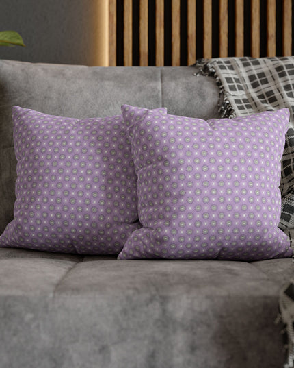 Lavender Star-crossed Bodies Spun Polyester Square Pillowcase, 14" x 14"