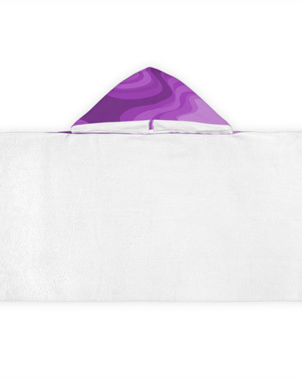 Wavey Purple Wavey Youth Hooded Towel, 24" x 48"