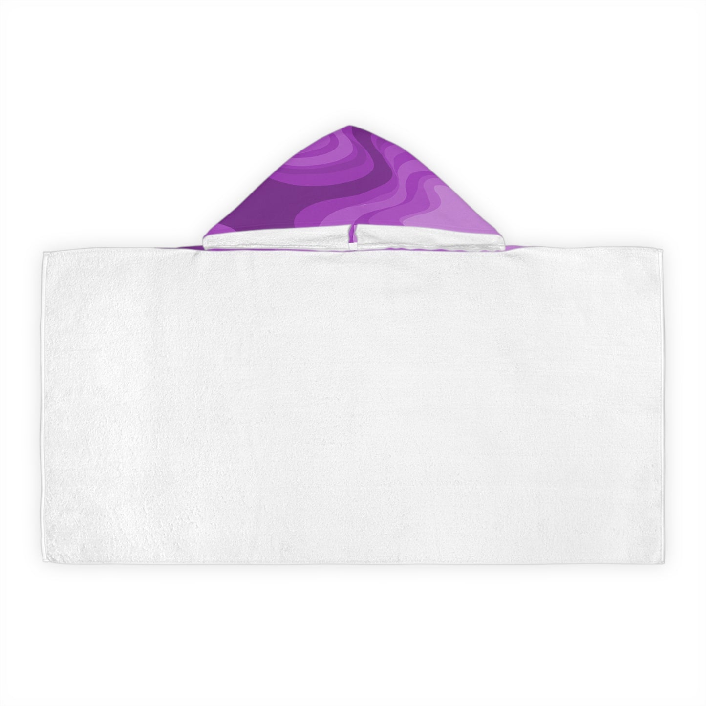Wavey Purple Wavey Youth Hooded Towel, 24" x 48"