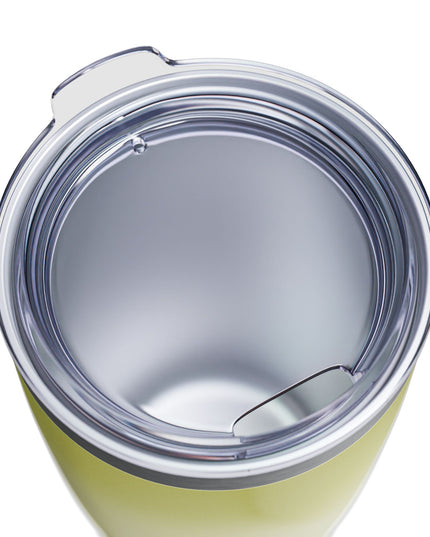 Lemon Fade Ringneck Tumbler, 20oz in white