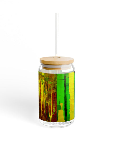 Striped Beta Sipper Glass, 16oz