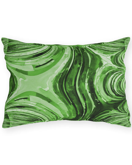 Uzi Spiral Mint Pastel 20" x 14" Outdoor Pillow