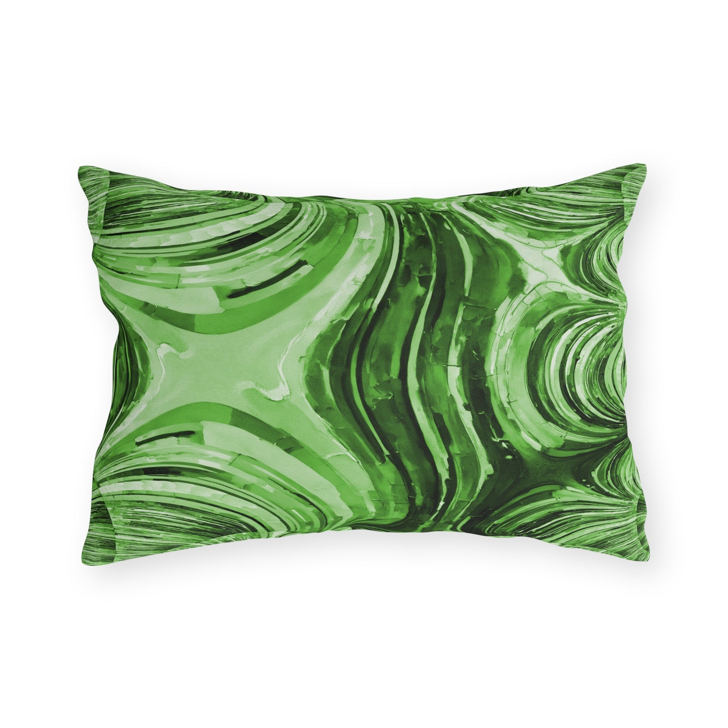 Uzi Spiral Mint Pastel 20" x 14" Outdoor Pillow