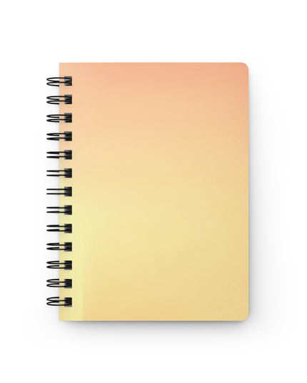 Hot Peach Fade Spiral Bound Journal, 5" x 7" 150 pages