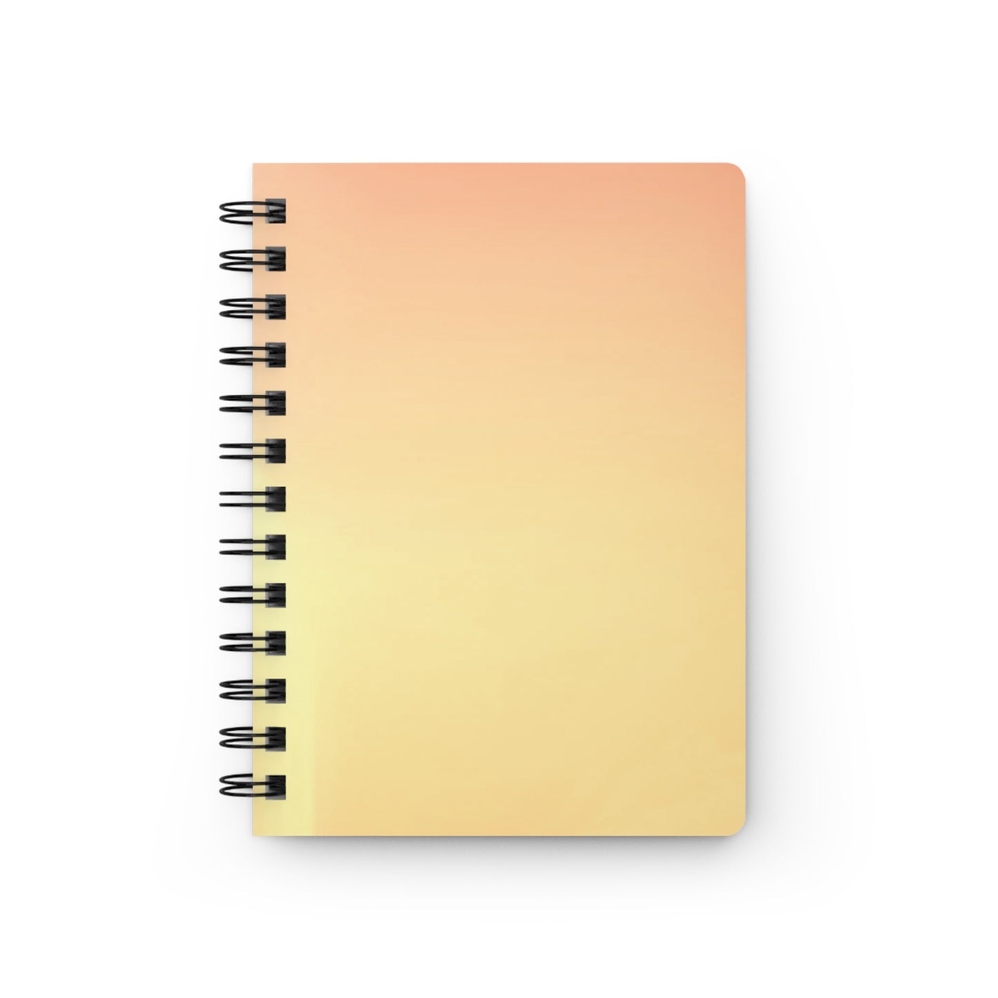 Hot Peach Fade Spiral Bound Journal, 5" x 7" 150 pages