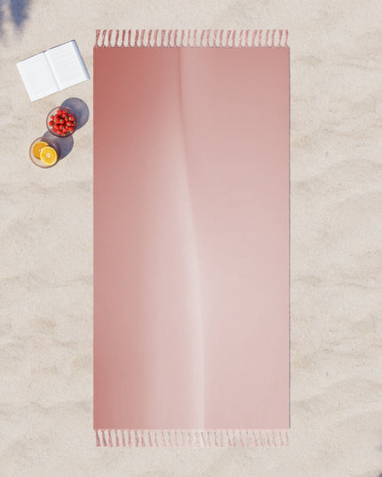 Rose Red Fade 38" × 81" Boho Beach Cloth