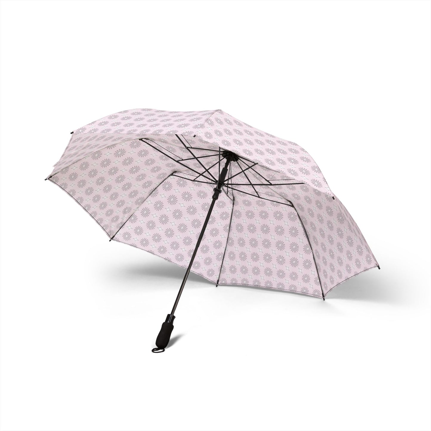 Pink Mornings Star-crossed Bodies Foldable Umbrella - Compact & Chic
