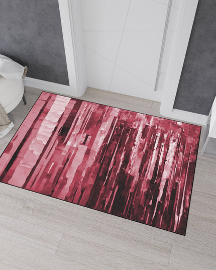 Striped Ruby 48" x 72" Heavy Duty Floor Mat