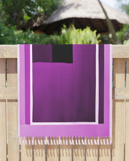 Magenta Shadow 38" × 81" Boho Beach Cloth