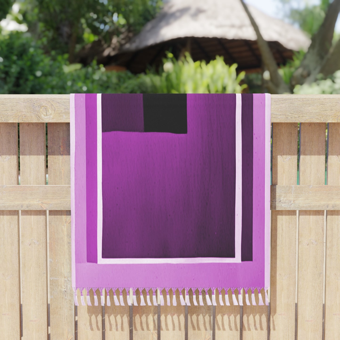 Magenta Shadow 38" × 81" Boho Beach Cloth