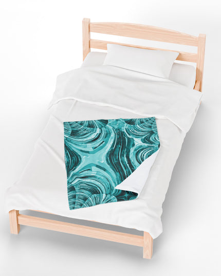 Uzi Spiral Tif Velveteen Plush Blanket, 30" x 40"