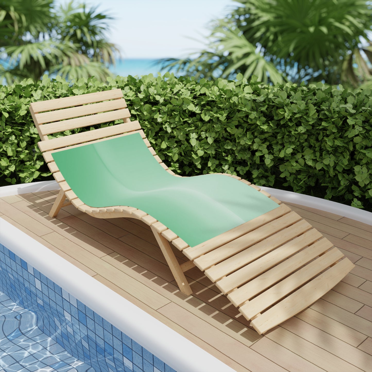 Mint Fade Beach Towel, 24" x 44"