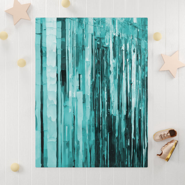 Striped Tif Fleece Baby Blanket, 30" x 40"