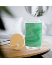 With lid and straw / 16oz