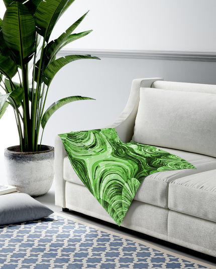 Uzi Spiral Mint Pastel Baby Swaddle 30″×40″ Blanket