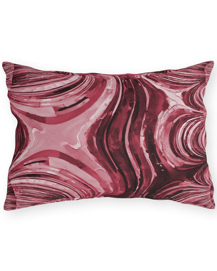 Uzi Spiral Ruby 20" x 14" Outdoor Pillow