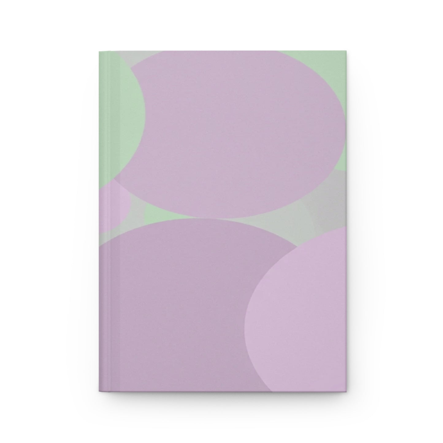 Pastel Lavender Purple and Soft Green Patches 5.75" x 8" Hardcover Journal Matte with 150 lined pages