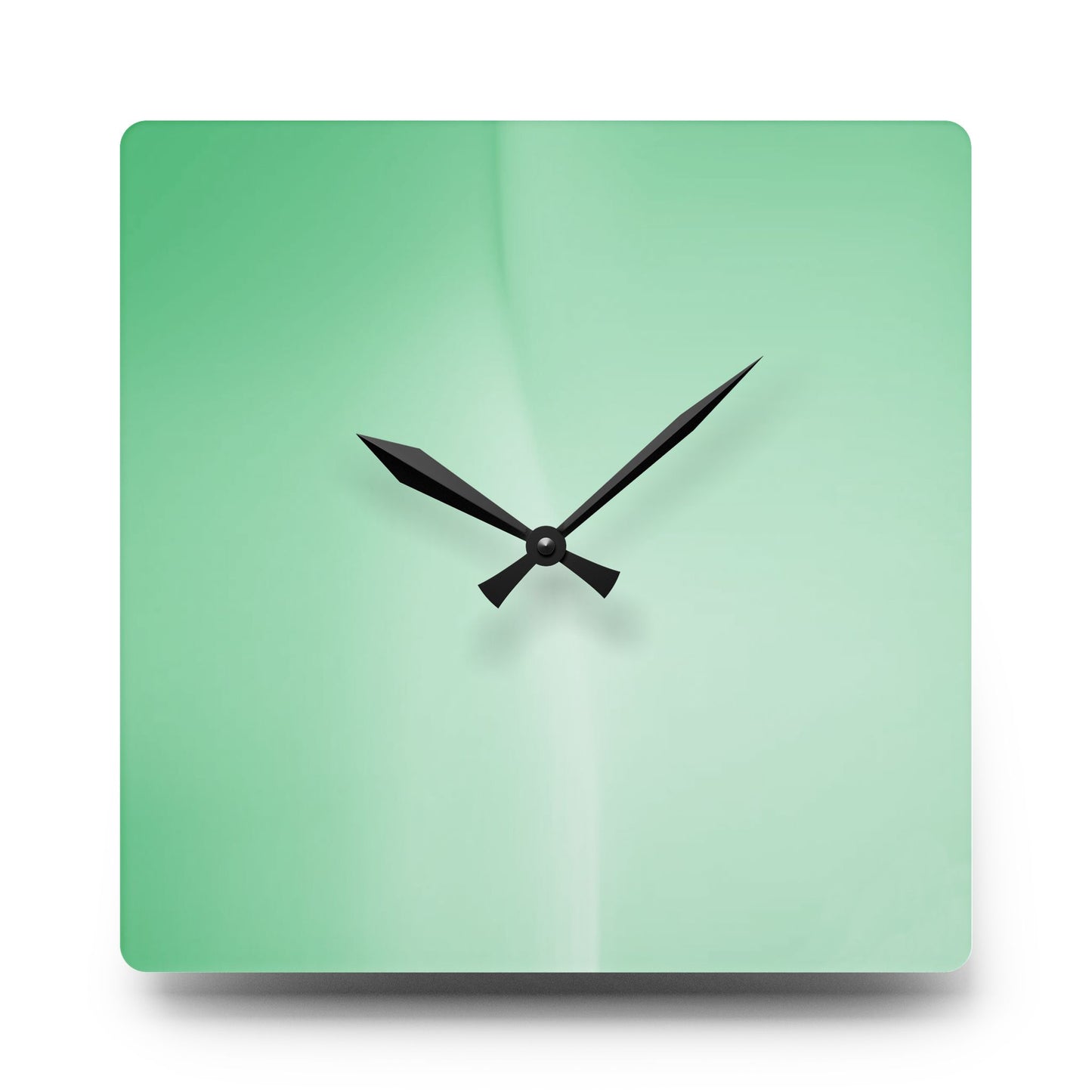 Mint Fade Acrylic Wall Clock, Round or Square, 10.75" x 10.75"