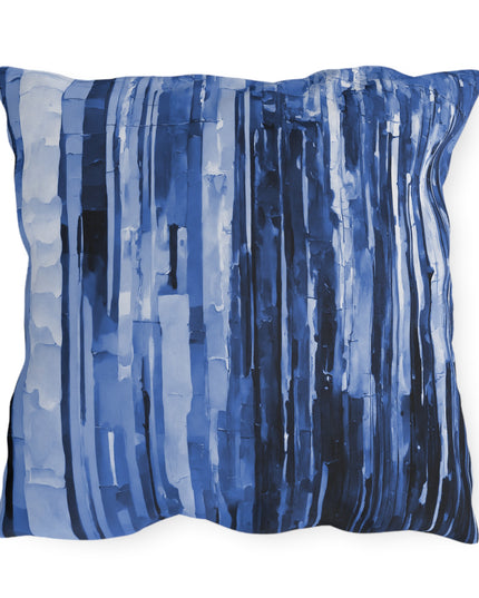 Striped Deep Blue 20" x 20" Outdoor Pillow