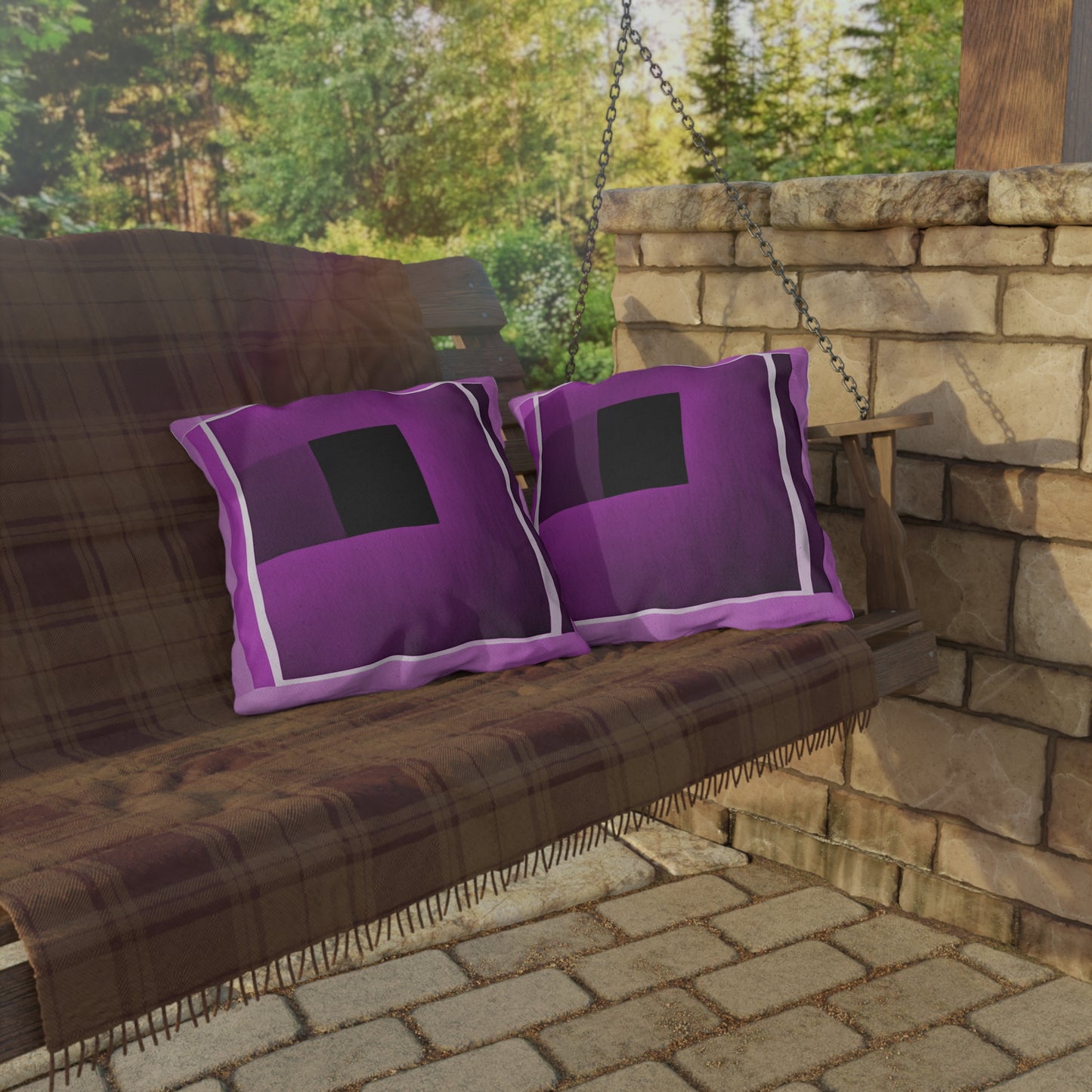 Magenta Shadow 18" x 18" Outdoor Pillow